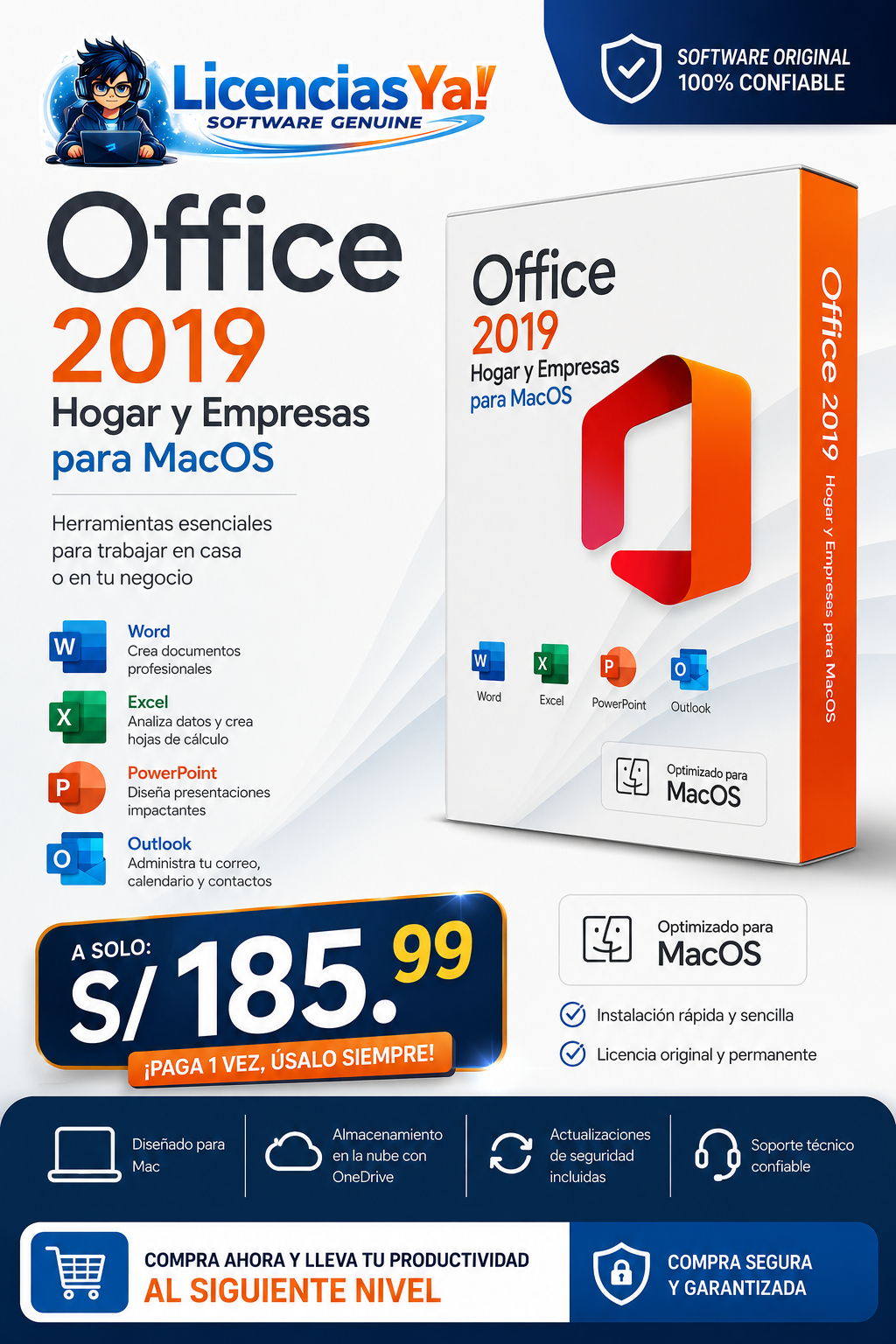 Office 2019 Hogar y Empresas Mac