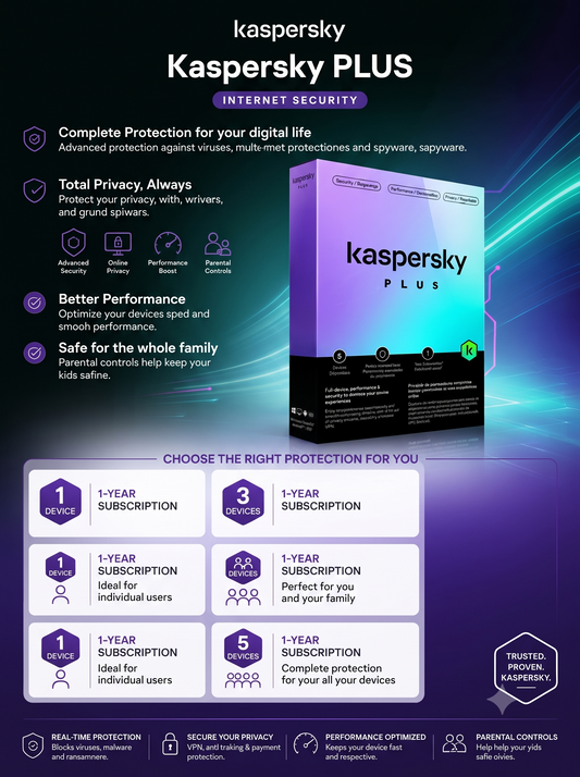 Kaspersky Plus 1 Año 1 Año 1 Dispositivo