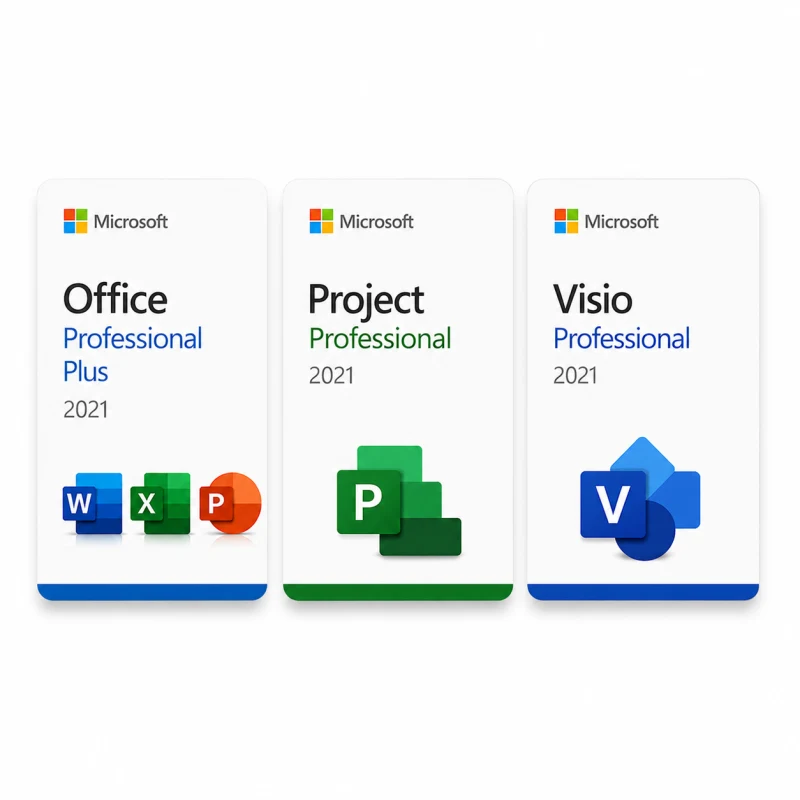 Office 2021 Pro Plus + Project 2021 Pro + Visio 2021 Pro